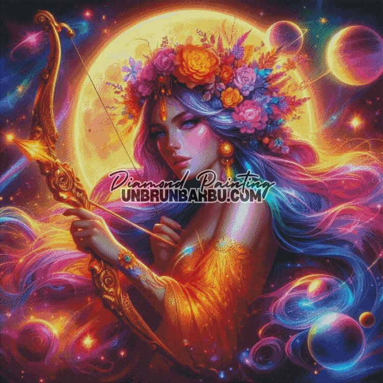 Signes Astrologiques - Sagittaire (120cm x 120cm) - UnBrunBarbu