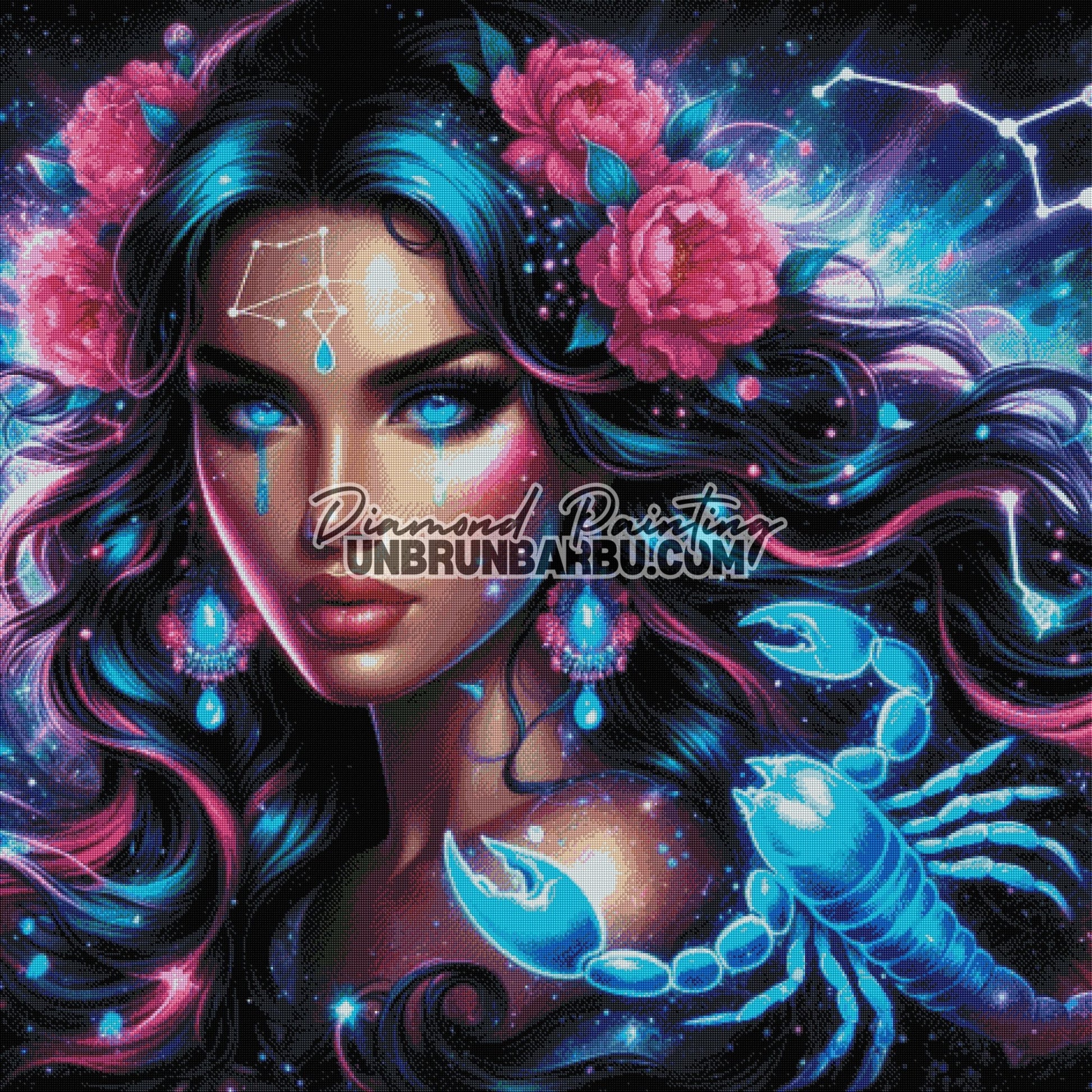 Signes Astrologiques - Scorpion (120cm x 120cm) - UnBrunBarbu