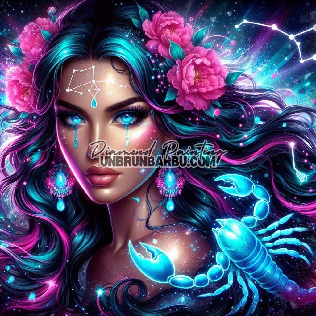 Signes Astrologiques - Scorpion (120cm x 120cm) - UnBrunBarbu