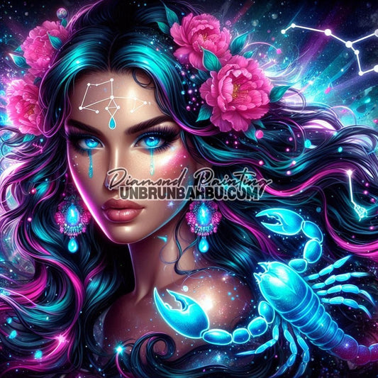 Signes Astrologiques - Scorpion (120cm x 120cm) - UnBrunBarbu
