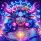 Signes Astrologiques - Taureau (120cm x 120cm) - UnBrunBarbu
