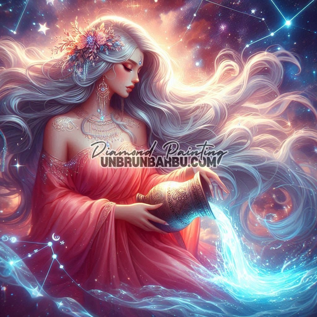 Signes Astrologiques - Verseau (120cm x 120cm) - UnBrunBarbu