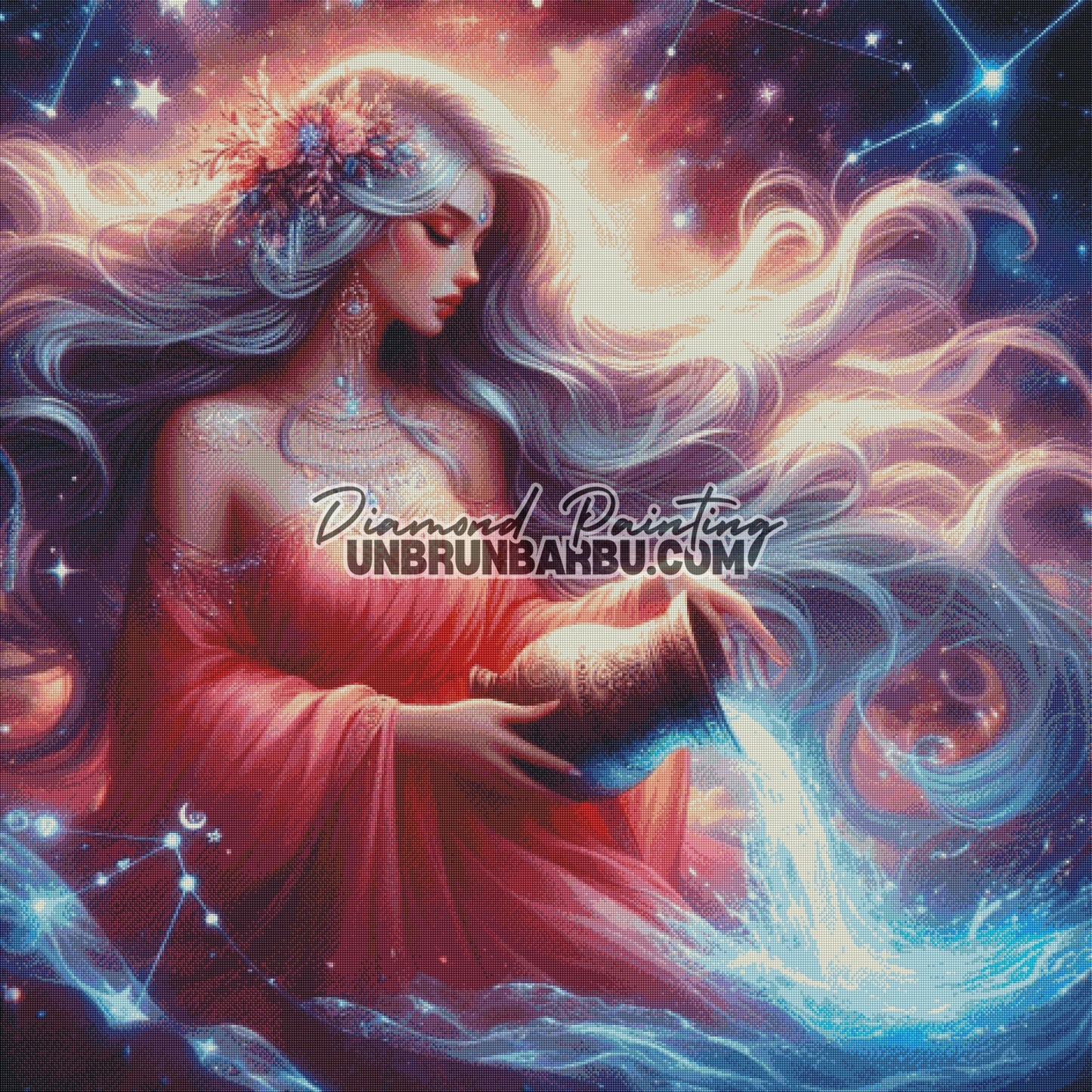 Signes Astrologiques - Verseau (120cm x 120cm) - UnBrunBarbu