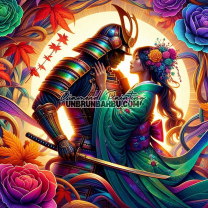 Sous le Soleil du Dernier Baiser (100cm x 100) - UnBrunBarbu