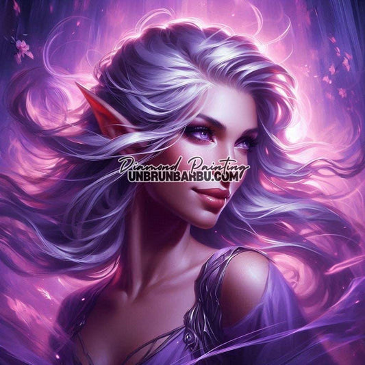 Souveraine des Enchantements (100cm x 100cm) - UnBrunBarbu