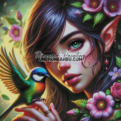 Symphonie des Cieux Fleuris (120cm x 120cm) - UnBrunBarbu