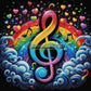 Symphonie des Couleurs (70cm x 70cm) - UnBrunBarbu