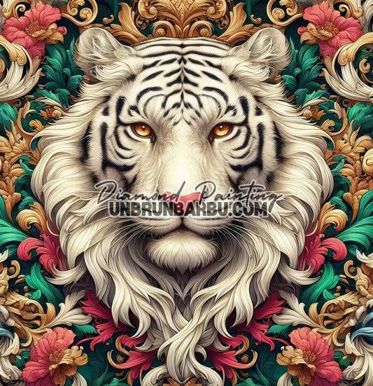 Tigre Impérial (90cm x 95cm) - UnBrunBarbu
