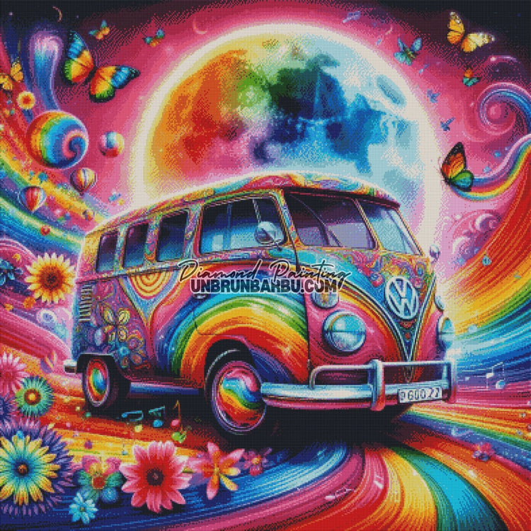 Van Arc - en - Ciel et la Nuit Enchantée (100cm x 100cm) - UnBrunBarbu