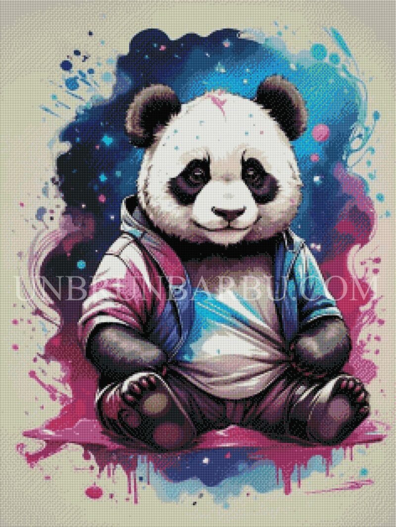 Panda Paisible, Jardin de Couleurs.